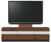 テレビボード、テレビボード（壁掛けパネルセット）(幅160cm・ウォールナット)