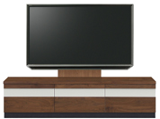 テレビボード、テレビボード（壁掛けパネルセット）(幅180cm・ウォールナット)