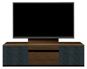 テレビボード、テレビボード（壁掛けパネルセット）(幅150cm・オークダーク)
