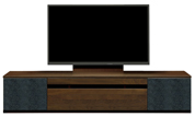 テレビボード、テレビボード（壁掛けパネルセット）(幅210cm・オークダーク)