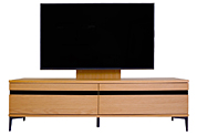 テレビボード、テレビボード（壁掛けパネルセット）(幅180cm・オークナチュラル)