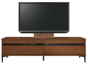 テレビボード、テレビボード（壁掛けパネルセット）(幅180cm・ウォールナット)