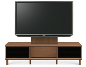 テレビボード、テレビボード（壁掛けパネルセット）(幅160cm・ウォールナット)