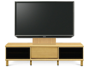 テレビボード、テレビボード（壁掛けパネルセット）(幅160cm・オークナチュラル)