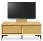 テレビボード、テレビボード（壁掛けパネルセット）(幅120cm・オークナチュラル)