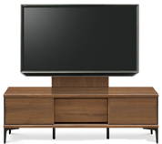 テレビボード、テレビボード（壁掛けパネルセット）(幅160cm・ウォールナット)