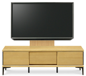 テレビボード、テレビボード（壁掛けパネルセット）(幅160cm・オークナチュラル)