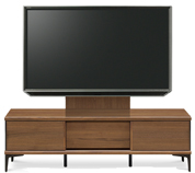 テレビボード、テレビボード（壁掛けパネルセット）(幅170cm・ウォールナット)