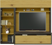 収納付きテレビボード(幅180cm・オークナチュラル)