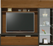 収納付きテレビボード(幅180cm・ウォールナット)