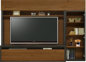 収納付きテレビボード(幅210cm・ウォールナット)