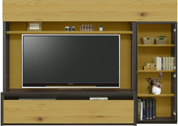 収納付きテレビボード(幅210cm・オークナチュラル)