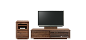 幅150cmのローボードと小型キャビネットのセット(WN)