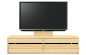 テレビボード、テレビボード（壁掛けパネルセット）(幅180cm・メイプル)