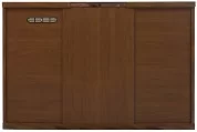 背面は化粧仕上げ(※画像は幅150サイドボード H80 WN色)