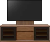 テレビボード（ローボード）、テレビボード（壁掛けパネルセット）(幅150cm/ウォールナット)