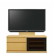 テレビボード（ローボード）、テレビボード（壁掛けパネルセット）(幅120cm/タモ)