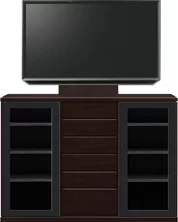 サイドボード（単体）、サイドボード（壁掛けパネルセット）(幅160cm・オークダーク)