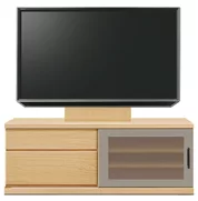 テレビボード（ローボード）、テレビボード（壁掛けパネルセット）(幅130cm/メイプル)