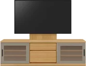 テレビボード（ローボード）、テレビボード（壁掛けパネルセット）(幅170cm/オークナチュラル)