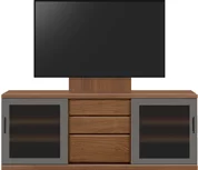 テレビボード（ローボード）、テレビボード（壁掛けパネルセット）(幅170cm/ウォールナット)