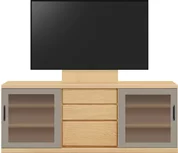 テレビボード（ローボード）、テレビボード（壁掛けパネルセット）(幅170cm/メイプル)