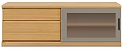 テレビボード（ローボード）(幅140cm・オークナチュラル)