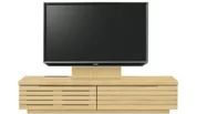 テレビボード（ローボード）、テレビボード（壁掛けパネルセット）(幅150cm・メイプル)
