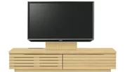 テレビボード（ローボード）、テレビボード（壁掛けパネルセット）(幅170cm・メイプル)
