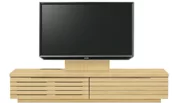 テレビボード（ローボード）、テレビボード（壁掛けパネルセット）(幅180cm・メイプル)
