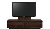 テレビボード（ローボード）、テレビボード（壁掛けパネルセット）(幅120cm/オークダーク)