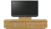 テレビボード（ローボード）、テレビボード（壁掛けパネルセット）(幅170cm・オークナチュラル)