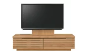 テレビボード（ローボード）、テレビボード（壁掛けパネルセット）(幅120cm/ブラックチェリー)