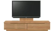 テレビボード（ローボード）、テレビボード（壁掛けパネルセット）(幅170cm/ブラックチェリー)