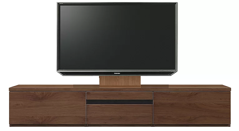 テレビボード（ローボード）、テレビボード（壁掛けパネルセット）(幅230cm/ウォールナット)