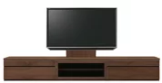 テレビボード（ローボード）、テレビボード（壁掛けパネルセット）(幅270cm/ウォールナット)