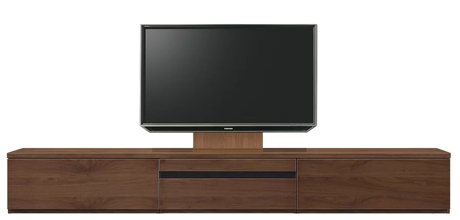 テレビボード（ローボード）、テレビボード（壁掛けパネルセット）(幅290cm/ウォールナット)