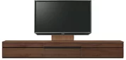 テレビボード（ローボード）、テレビボード（壁掛けパネルセット）(幅290cm/ウォールナット)