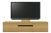 テレビボード（ローボード）、テレビボード（壁掛けパネルセット）(幅180cm・オークナチュラル)