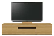 テレビボード（ローボード）、テレビボード（壁掛けパネルセット）(幅190cm・オークナチュラル)