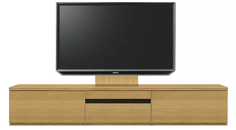 テレビボード（ローボード）、テレビボード（壁掛けパネルセット）(幅230cm/オークナチュラル)