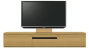 テレビボード（ローボード）、テレビボード（壁掛けパネルセット）(幅230cm・オークナチュラル)