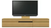 テレビボード（ローボード）、テレビボード（壁掛けパネルセット）(幅230cm/オークナチュラル)
