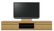 テレビボード（ローボード）、テレビボード（壁掛けパネルセット）(幅240cm/オークナチュラル)