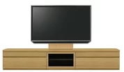 テレビボード（ローボード）、テレビボード（壁掛けパネルセット）(幅240cm・オークナチュラル)