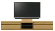 テレビボード（ローボード）、テレビボード（壁掛けパネルセット）(幅240cm/オークナチュラル)