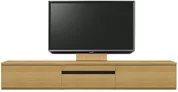 テレビボード（ローボード）、テレビボード（壁掛けパネルセット）(幅260cm/オークナチュラル)