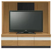 収納付きテレビボード（ハイタイプテレビ台）(幅160cm/オークナチュラル)