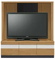 収納付きテレビボード（ハイタイプテレビ台）(幅140cm/オークナチュラル)