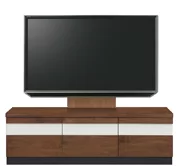 テレビボード（ローボード）、テレビボード（壁掛けパネルセット）(幅140cm/ウォールナット)